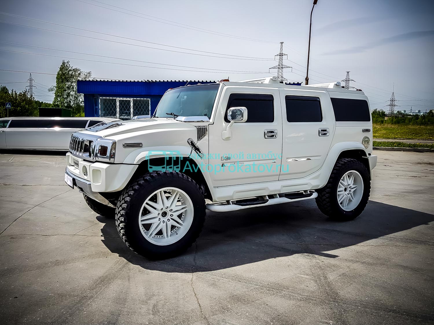 Hummer h2 белый богатый