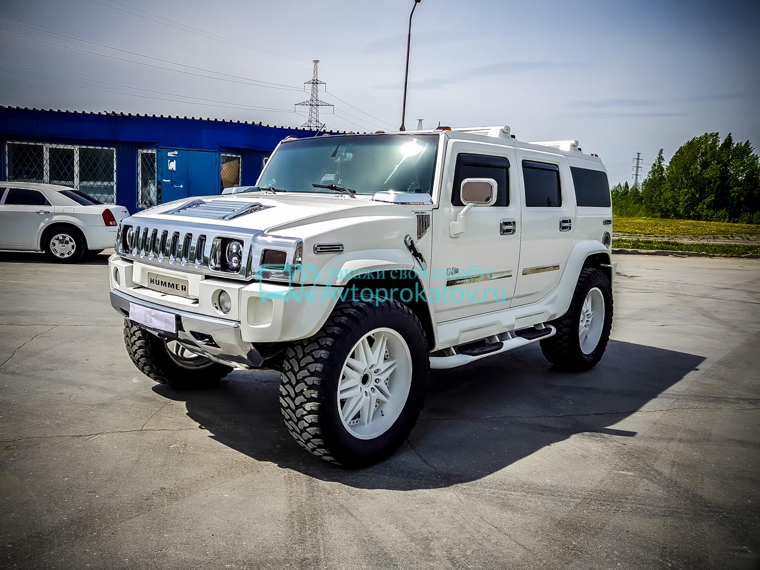 Hummer h2 белый богатый